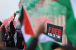 Акция в поддержку Палестины в Лондоне (Великобритания), 28 октября 2023 года