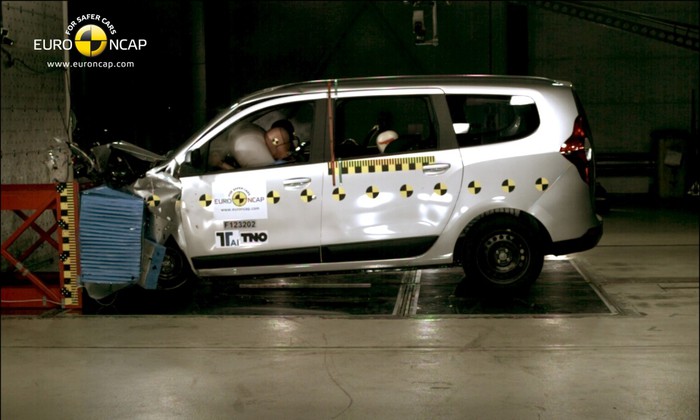 Dacia Lodgy&nbsp;- &laquo;неудачник&raquo; обзора Euro NCAP &mdash; 3&nbsp;звезды из&nbsp;5 возможных.