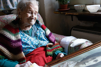 116-летняя Эмма Морано в июне 2015 года