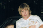 Алексей Глызин с сыном Игорем и любимой кошкой
