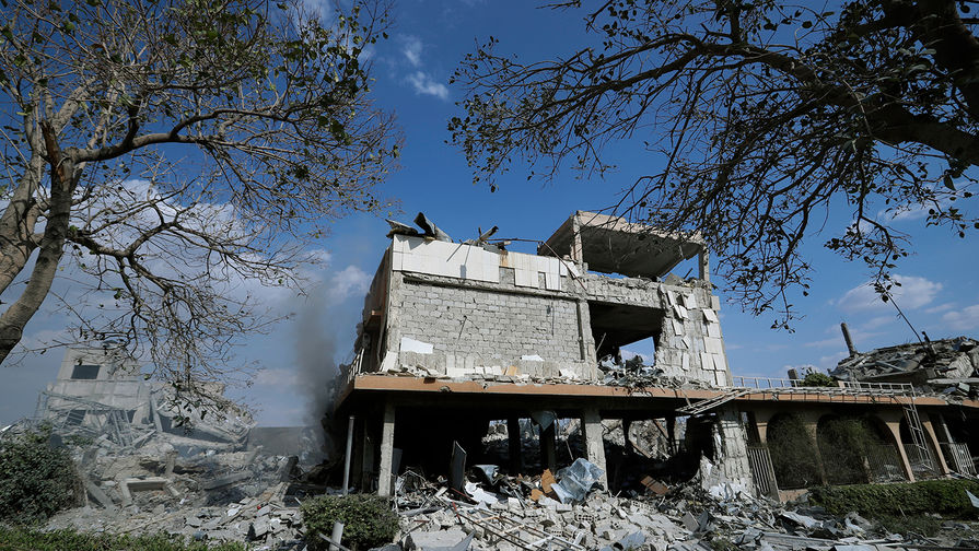 Руины Сирийского научно-исследовательского центра, 14 апреля 2018 года