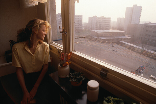 Ева Герцигова в&nbsp;квартире своей семьи в&nbsp;городе Литвинов, Чехословакия, 1989&nbsp;год