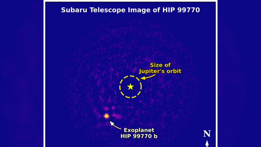 Астрономы получили прямое изображение экзопланеты в 133 св. годах от Солнца