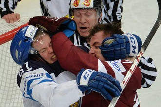 Сборная Латвии сенсационно вырвала победу у финнов