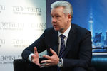 Сергей Собянин в редакции «Газеты.Ru» во время онлайн-интервью, февраль 2012 года