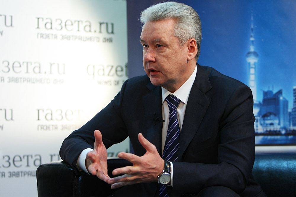 Сергей Собянин в редакции «Газеты.Ru» во время онлайн-интервью, февраль 2012 года