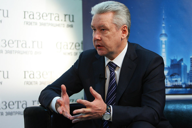 Сергей Собянин в редакции «Газеты.Ru» во время онлайн-интервью, февраль 2012 года