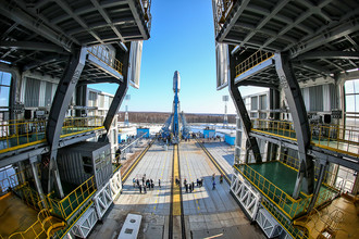 «Сухой вывоз» ракеты «Союз-2.1а» на космодроме «Восточный» в Амурской области