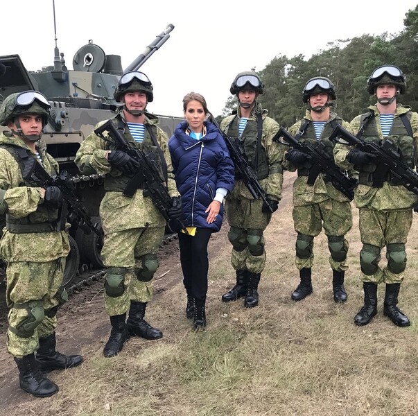 Телеведущая Юлия Барановская поздравляет солдат ВС РФ с&nbsp;Днем защитника Отечества, 23&nbsp;февраля 2019&nbsp;года