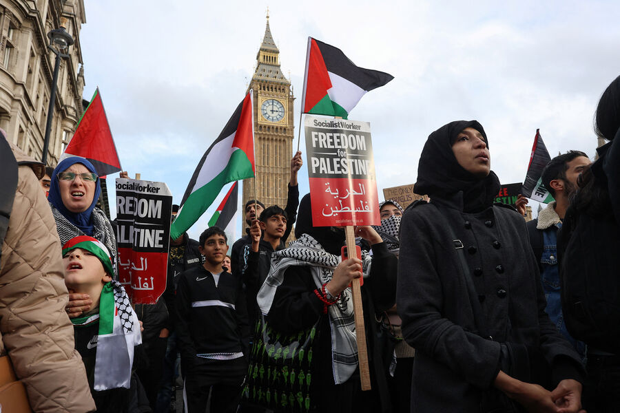 Акция в&nbsp;поддержку Палестины в&nbsp;Лондоне (Великобритания), 28&nbsp;октября 2023&nbsp;года