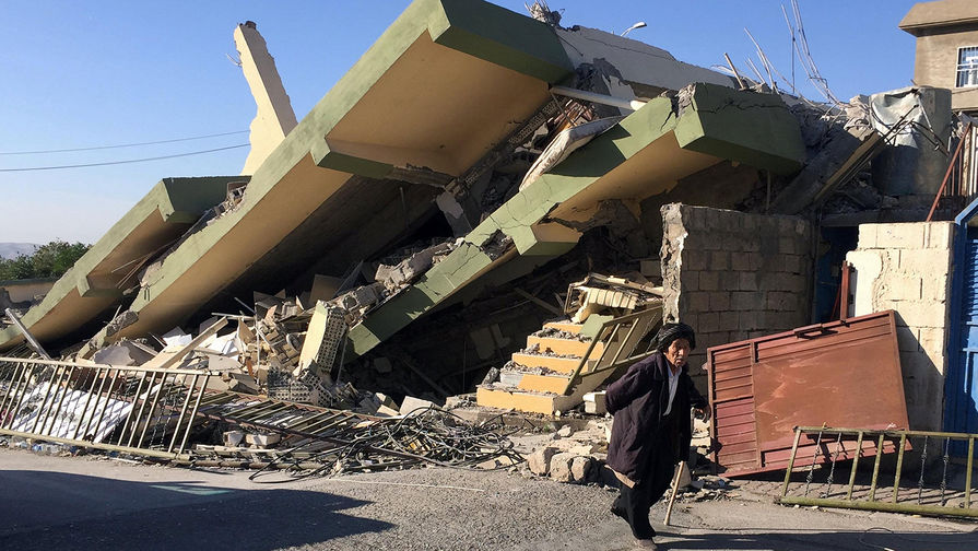 Поврежденное здание в&nbsp;иракском городе Дарбандихан после землетрясения, 13&nbsp;ноября 2017&nbsp;года