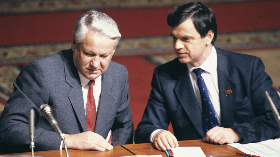 1991 год. Борис Ельцин и Руслан Хасбулатов