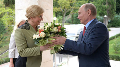 Картинки по запросу президент хорватии и путин