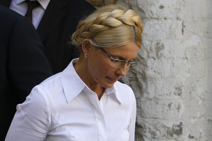 Юлия Тимошенко перед&nbsp;заседанием суда.