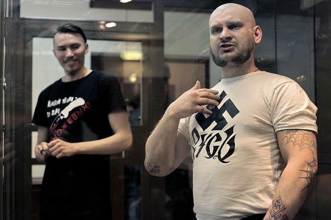 Националисты Олег Костарев (слева) и Николай Королев