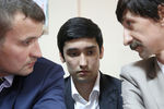 Сын вице-президента «ЛУКойла» Руслан Шамсуаров с адвокатами на заседании Гагаринского суда