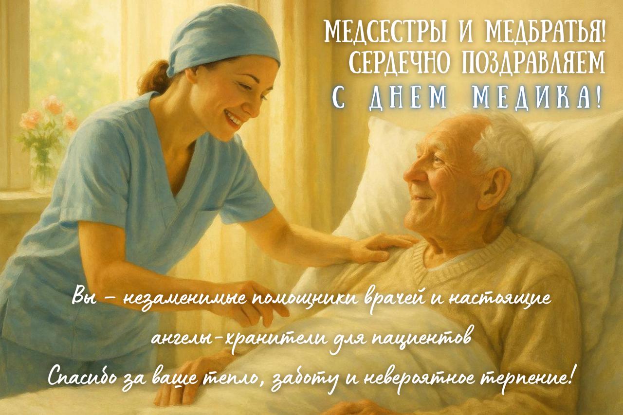 Открытки и поздравления с Днем медика — 2025