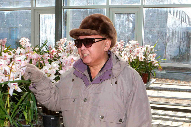 Ким Чен Ир в Пхеньяне (2011 год)