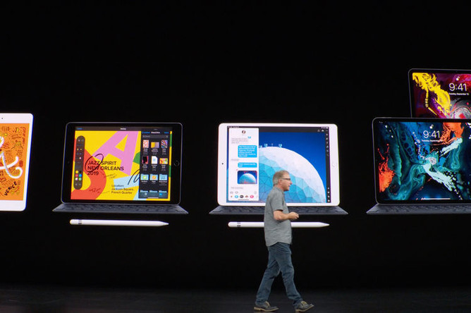 Новые iPad на презентации компании Apple, 10 сентября 2019 года