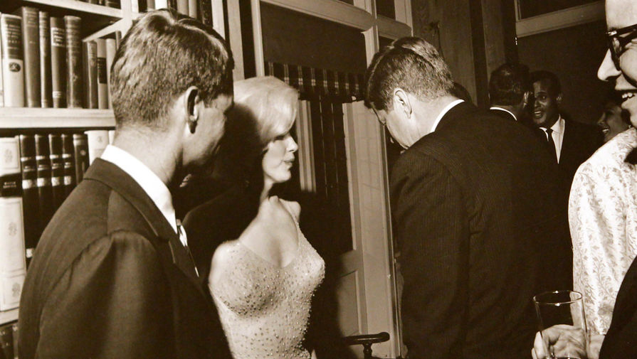 35-й президент США Джон Кеннеди и Мэрилин Монро