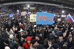 Митинг в поддержку Владимира Путина в «Лужниках».