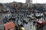 На месте террористического акта в сирийском Хомсе