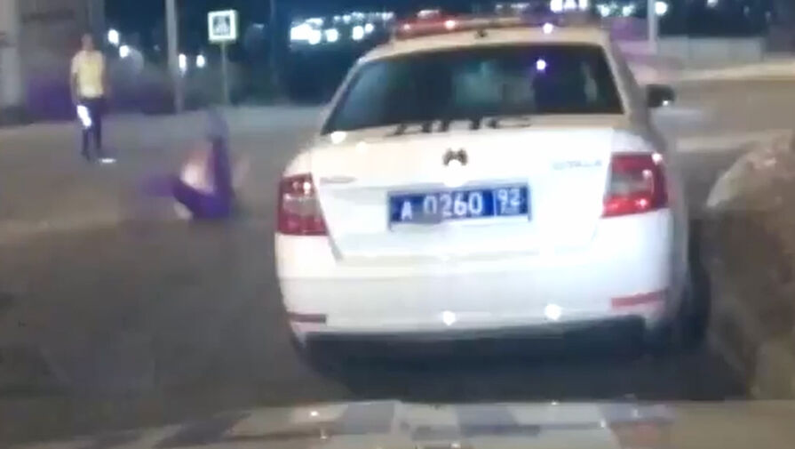 В Севастополе задержали пьяного подростка, который сбил инспектора ДПС на мопеде