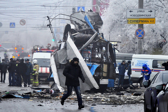 Ситуация на&nbsp;месте взрыва троллейбуса в&nbsp;Волгограде