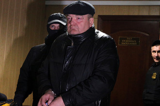 Бывший глава Федеральной службы исполнения наказаний Александр Реймер, обвиняемый в мошенничестве на 3 млрд рублей, в Пресненском суде.