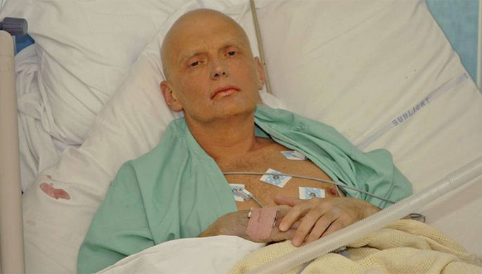 Александр Литвиненко в больнице Лондона
