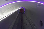 Во время первых пассажирских испытаний прототипа капсулы вакуумного поезда Virgin Hyperloop в окрестностях Лас-Вегаса, штат Невада, США, 8 ноября 2020 года