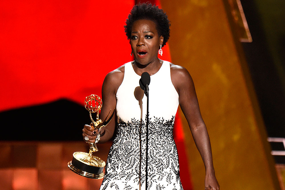 Виола Дэвис на церемонии Emmy Awards 2015