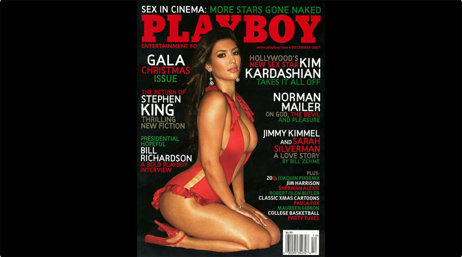 Celebrity Playboy Kim Kardashian Nude