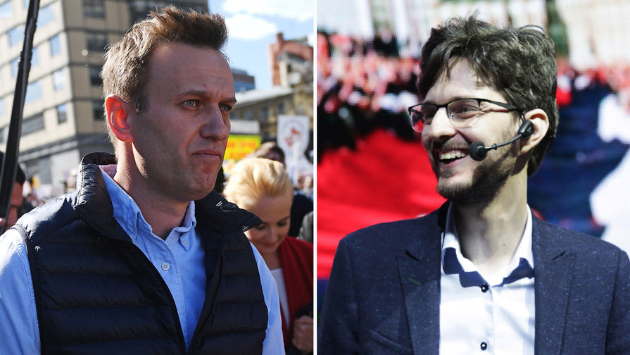 Алексей Навальный и Максим Кац, коллаж