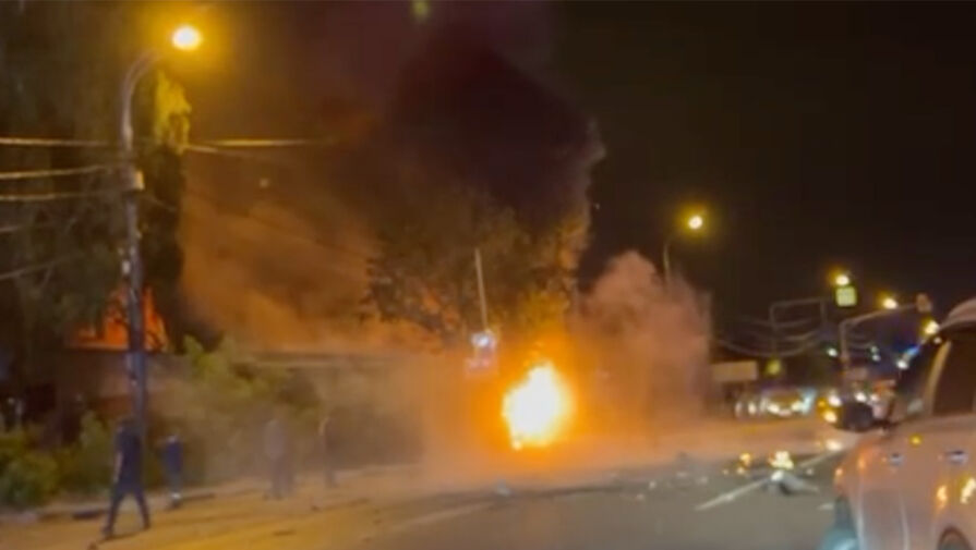 Момент взрыва автомобиля Дарьи Дугиной попал на видео