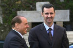С Башаром Асадом, 2002 год