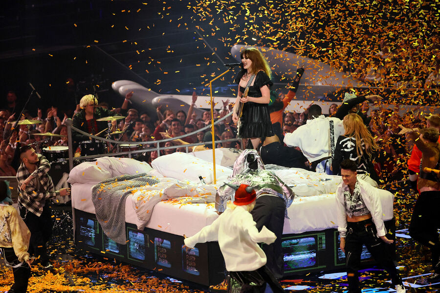 Певица Гейл во время выступления на&nbsp;премии MTV Europe Music Awards в&nbsp;Дюссельдорфе, 13&nbsp;ноября 2022&nbsp;года 