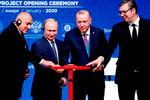 8 января. Президенты России и Турции Владимир Путин и Реджеп Тайип Эрдоган открывают «Турецкий поток»