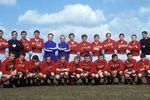 Сборная команда СССР по футболу. Пятый слева - тренер Алексей Парамонов, 1979 год