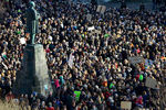 Во время митинга на центральной площади Рейкьявика