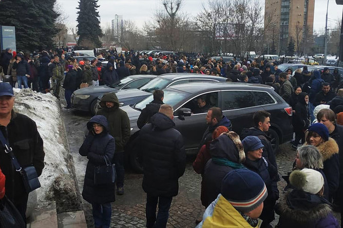 Эвакуация ТЦ «Варшавская плаза» в Москве, 5 февраля 2019 года