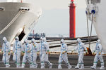 Ситуация у круизного лайнера Diamond Princess, находящегося на карантине около японского города Иокогама, 7 февраля 2020 года