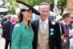 Бывший премьер Великобритании Дэвид Кэмерон с женой Самантой на королевских скачках в Аскоте, июнь 2023 года