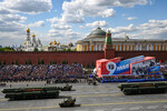 Автономные пусковые установки ПГРК «Ярс» на параде в Москве, посвященном 78-й годовщине Победы в Великой Отечественной войне