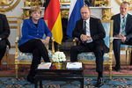 Меркель и Путин на встрече «нормандской четверки»