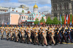 Военнослужащие Вооруженных сил Египта на Красной площади в Москве на военном параде, посвященном 80-летию Победы в Великой Отечественной войне, 09 мая 2025 года