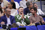 Певец Джастин Тимберлейк во время теннисного матча US Open, 2023 год 