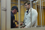 Аркадий Смелов во время рассмотрения ходатайства об аресте в Никулинском суде