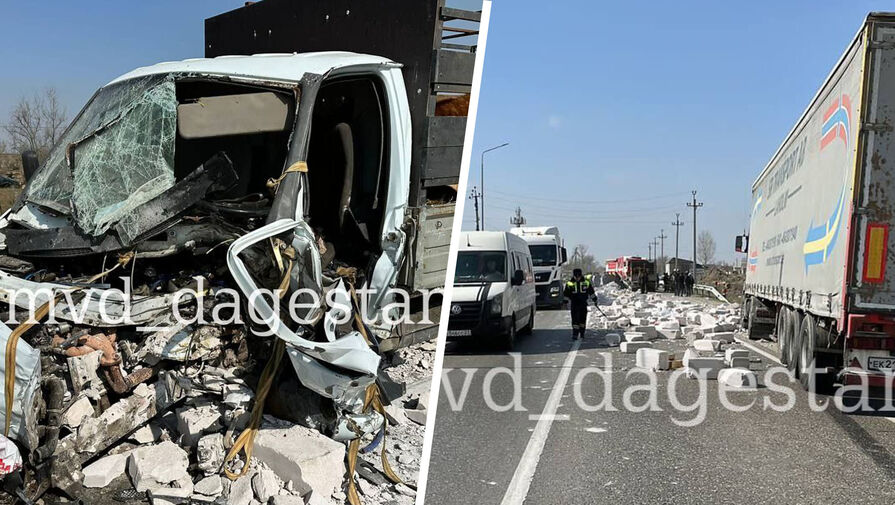В Дагестане выпавшие из грузовика кирпичи убили водителя Газели