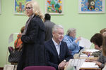 Сергей Собянин с супругой Ириной на одном из избирательных участков города